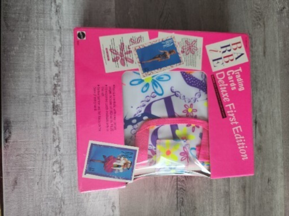 Barbie Trading Cards Deluxe Set First Edition Sealed With Binder 1990 Exclusive